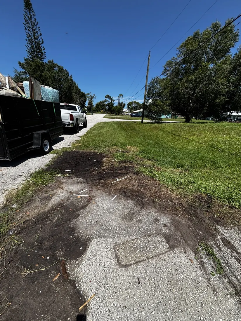 Cleared outdoor area after ANSR Services yard cleanup