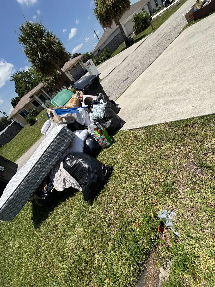 Curbside junk pile
