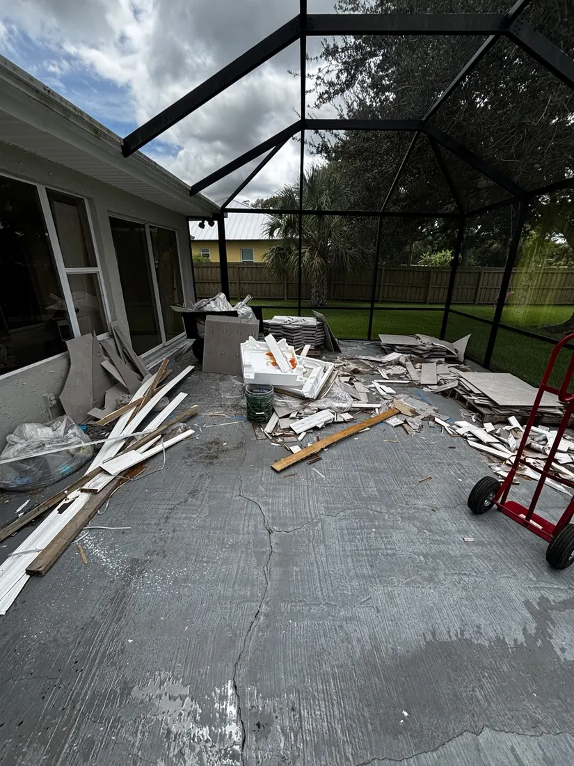 Construction debris cleanup